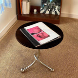Maxbell Small End Table Ornament Multifunction Bedside Table for Office Dorm Bedroom black