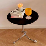 Maxbell Small End Table Ornament Multifunction Bedside Table for Office Dorm Bedroom black