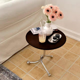 Maxbell Small End Table Ornament Multifunction Bedside Table for Office Dorm Bedroom black