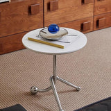 Maxbell Small End Table Ornament Multifunction Bedside Table for Office Dorm Bedroom white