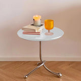 Maxbell Small End Table Ornament Multifunction Bedside Table for Office Dorm Bedroom white