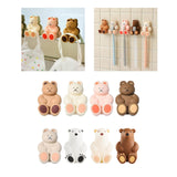Maxbell Toothbrush Hook Multiuse Home Storage Rack Wall Hook for Office Kitchen Dorm Brown Bear