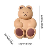 Maxbell Toothbrush Hook Multiuse Home Storage Rack Wall Hook for Office Kitchen Dorm Brown Bear