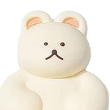 Maxbell Toothbrush Hook Multiuse Home Storage Rack Wall Hook for Office Kitchen Dorm Beige Bear
