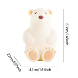 Maxbell Toothbrush Hook Multiuse Home Storage Rack Wall Hook for Office Kitchen Dorm Beige Polar Bear