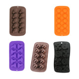 Maxbell Halloween Silicone Mould DIY Novelty Fondant Mould for Cakes Festivals Party Coffee Skeleton Head