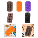 Maxbell Halloween Silicone Mould DIY Novelty Fondant Mould for Cakes Festivals Party Coffee Skeleton Head