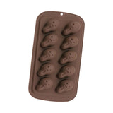 Maxbell Halloween Silicone Mould DIY Novelty Fondant Mould for Cakes Festivals Party Coffee Skeleton Head