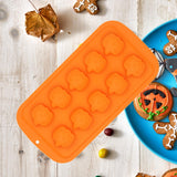 Maxbell Halloween Silicone Mould DIY Novelty Fondant Mould for Cakes Festivals Party Orange Pumpkin