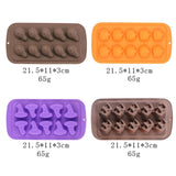 Maxbell Halloween Silicone Mould DIY Novelty Fondant Mould for Cakes Festivals Party Purple Wizard Hat