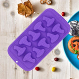 Maxbell Halloween Silicone Mould DIY Novelty Fondant Mould for Cakes Festivals Party Purple Wizard Hat