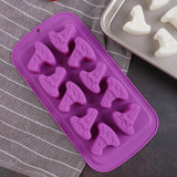 Maxbell Halloween Silicone Mould DIY Novelty Fondant Mould for Cakes Festivals Party Purple Wizard Hat