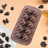 Maxbell Halloween Silicone Mould DIY Novelty Fondant Mould for Cakes Festivals Party Coffee Chauve Souris