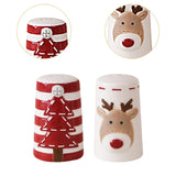 Maxbell 2x Christmas Salt and Pepper Shakers Bottle Jar for Gift Wedding Party