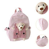 Maxbell Kids Backpack Zipper Closure Adorable Knapsack for Outdoor Backpacking Trips Pink