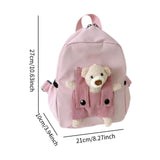 Maxbell Kids Backpack Zipper Closure Adorable Knapsack for Outdoor Backpacking Trips Pink