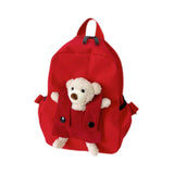 Maxbell Kids Backpack Zipper Closure Adorable Knapsack for Outdoor Backpacking Trips Red