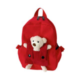 Maxbell Kids Backpack Zipper Closure Adorable Knapsack for Outdoor Backpacking Trips Red