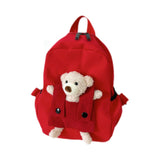 Maxbell Kids Backpack Zipper Closure Adorable Knapsack for Outdoor Backpacking Trips Red