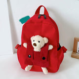 Maxbell Kids Backpack Zipper Closure Adorable Knapsack for Outdoor Backpacking Trips Red