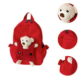 Maxbell Kids Backpack Zipper Closure Adorable Knapsack for Outdoor Backpacking Trips Red