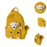 Maxbell Kids Backpack Zipper Closure Adorable Knapsack for Outdoor Backpacking Trips Yellow