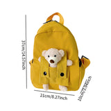 Maxbell Kids Backpack Zipper Closure Adorable Knapsack for Outdoor Backpacking Trips Yellow