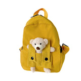 Maxbell Kids Backpack Zipper Closure Adorable Knapsack for Outdoor Backpacking Trips Yellow