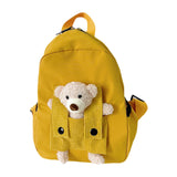 Maxbell Kids Backpack Zipper Closure Adorable Knapsack for Outdoor Backpacking Trips Yellow