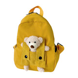 Maxbell Kids Backpack Zipper Closure Adorable Knapsack for Outdoor Backpacking Trips Yellow