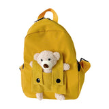 Maxbell Kids Backpack Zipper Closure Adorable Knapsack for Outdoor Backpacking Trips Yellow