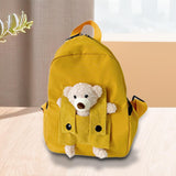 Maxbell Kids Backpack Zipper Closure Adorable Knapsack for Outdoor Backpacking Trips Yellow