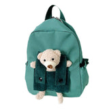 Maxbell Kids Backpack Zipper Closure Adorable Knapsack for Outdoor Backpacking Trips Green