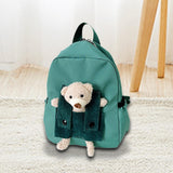 Maxbell Kids Backpack Zipper Closure Adorable Knapsack for Outdoor Backpacking Trips Green