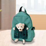 Maxbell Kids Backpack Zipper Closure Adorable Knapsack for Outdoor Backpacking Trips Green