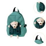 Maxbell Kids Backpack Zipper Closure Adorable Knapsack for Outdoor Backpacking Trips Green