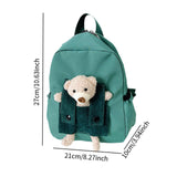 Maxbell Kids Backpack Zipper Closure Adorable Knapsack for Outdoor Backpacking Trips Green