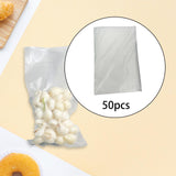Maxbell 50Pcs Vacuum Sealer Bags Transparent Embossed Pouch for Kitchen Cooking Home 17cmx25cm