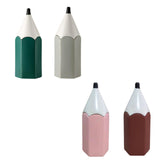 Maxbell Pencil Shaped Pen Holder Cute Makeup Brush Holder for Office Desk Home Decor Green