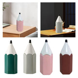 Maxbell Pencil Shaped Pen Holder Cute Makeup Brush Holder for Office Desk Home Decor Green