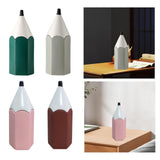 Maxbell Pencil Shaped Pen Holder Cute Makeup Brush Holder for Office Desk Home Decor Green