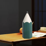 Maxbell Pencil Shaped Pen Holder Cute Makeup Brush Holder for Office Desk Home Decor Green