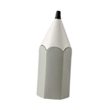 Maxbell Pencil Shaped Pen Holder Cute Makeup Brush Holder for Office Desk Home Decor Gray