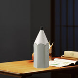 Maxbell Pencil Shaped Pen Holder Cute Makeup Brush Holder for Office Desk Home Decor Gray