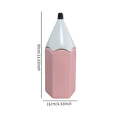 Maxbell Pencil Shaped Pen Holder Cute Makeup Brush Holder for Office Desk Home Decor Pink