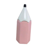 Maxbell Pencil Shaped Pen Holder Cute Makeup Brush Holder for Office Desk Home Decor Pink
