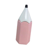 Maxbell Pencil Shaped Pen Holder Cute Makeup Brush Holder for Office Desk Home Decor Pink