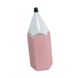 Maxbell Pencil Shaped Pen Holder Cute Makeup Brush Holder for Office Desk Home Decor Pink