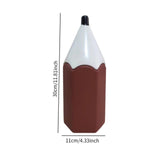 Maxbell Pencil Shaped Pen Holder Cute Makeup Brush Holder for Office Desk Home Decor Brown