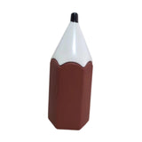 Maxbell Pencil Shaped Pen Holder Cute Makeup Brush Holder for Office Desk Home Decor Brown